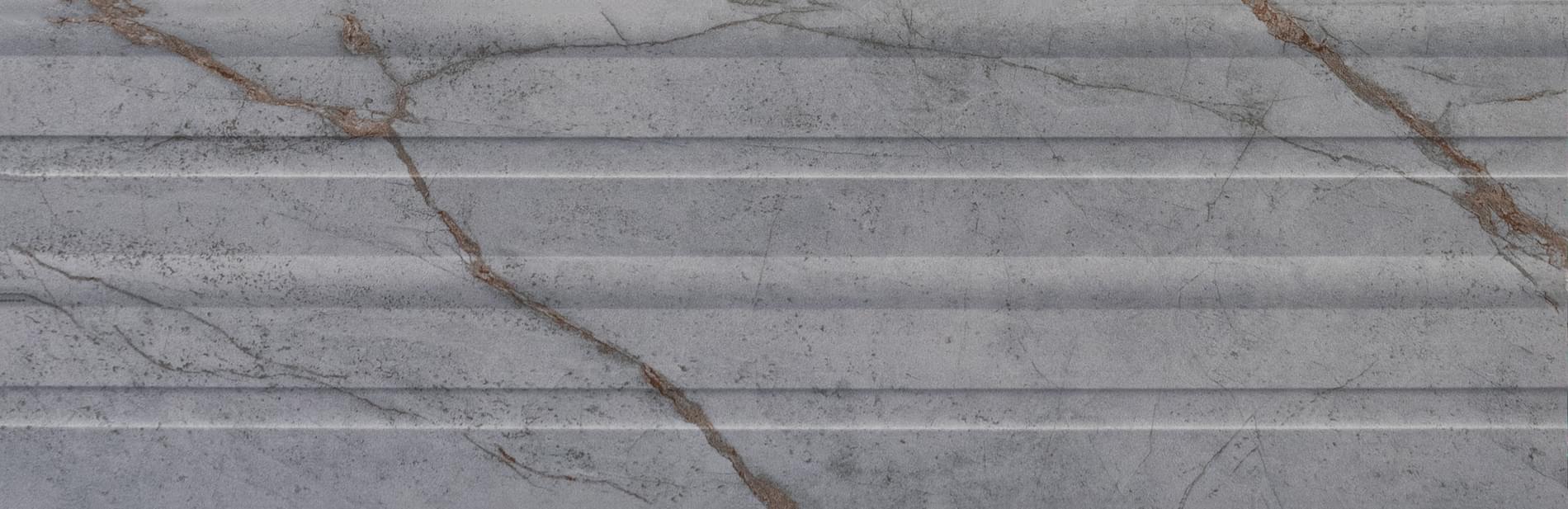 Плитка Eurotile Имола Рельеф Полосы 32.5x100 см, поверхность матовая, рельефная