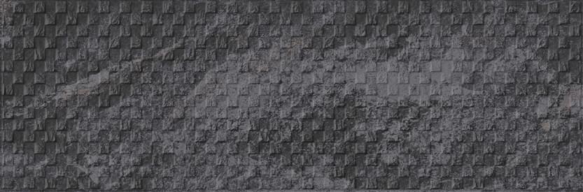 Плитка Eurotile Имэдж Блэк Рельеф 32.5x100 см, поверхность матовая, рельефная