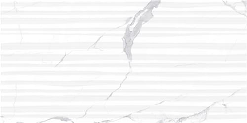 Плитка Eurotile Статуарио Белый Волна 30x60 см, поверхность глянец