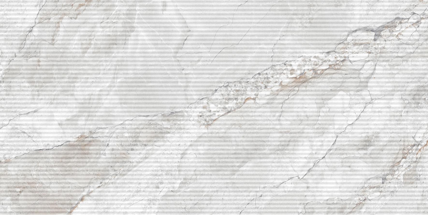 Плитка Eurotile Этери Светло-Серый Полоса Глянцевый 30x60 см, поверхность глянец