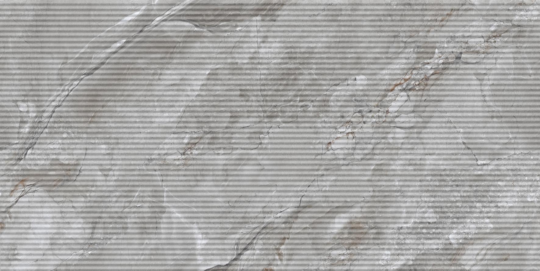 Плитка Eurotile Этери Серый Полоса 30x60 см, поверхность глянец