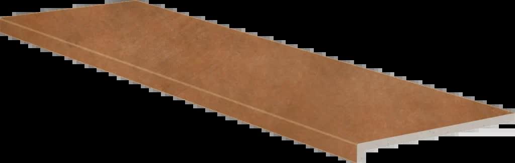 Плитка Exagres Acuarela Peldano Recto Teja R12 33x120 см, поверхность матовая, рельефная