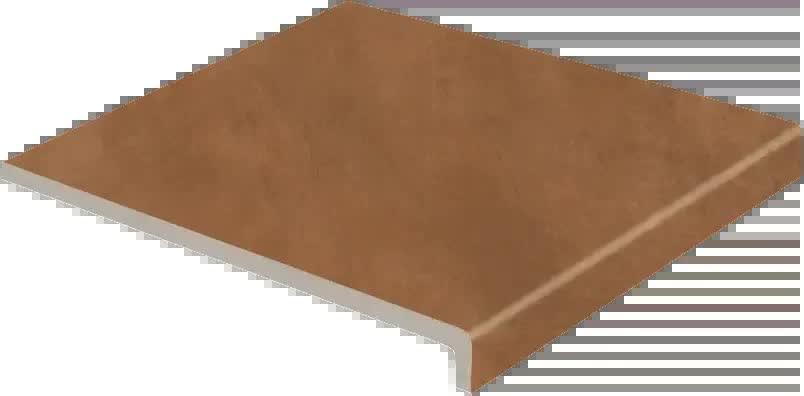 Плитка Exagres Acuarela Peldano Recto Teja R12 33x33 см, поверхность матовая, рельефная