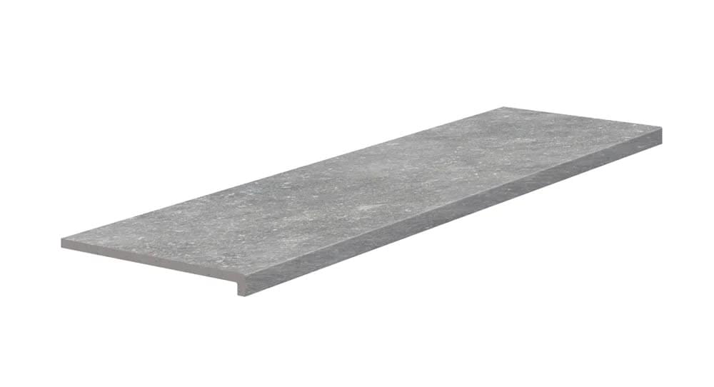 Плитка Exagres Ardenas Peldano Recto Gris С3 33x120 см, поверхность матовая