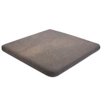 Плитка Exagres Stone Cartabon Flame Ступень Угловая Закгругленная 33x33 см, поверхность матовая, рельефная