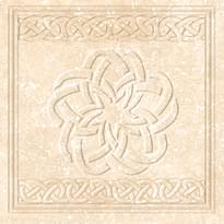 Плитка Exagres Stone Cream Flor 33x33 см, поверхность матовая, рельефная