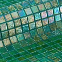 Плитка Ezarri Iris Green Pearl 2.5х2.5 31.3x49.5 см, поверхность глянец