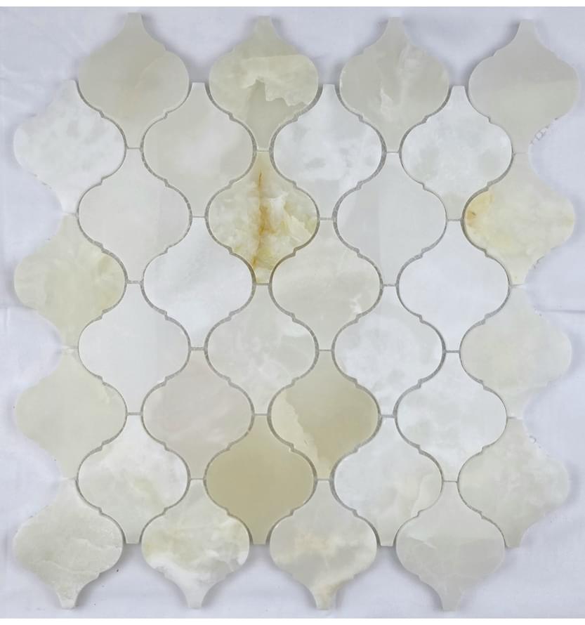 Плитка FK Marble Arabesco Arabesco White Onyx 29.5x30.5 см, поверхность полированная