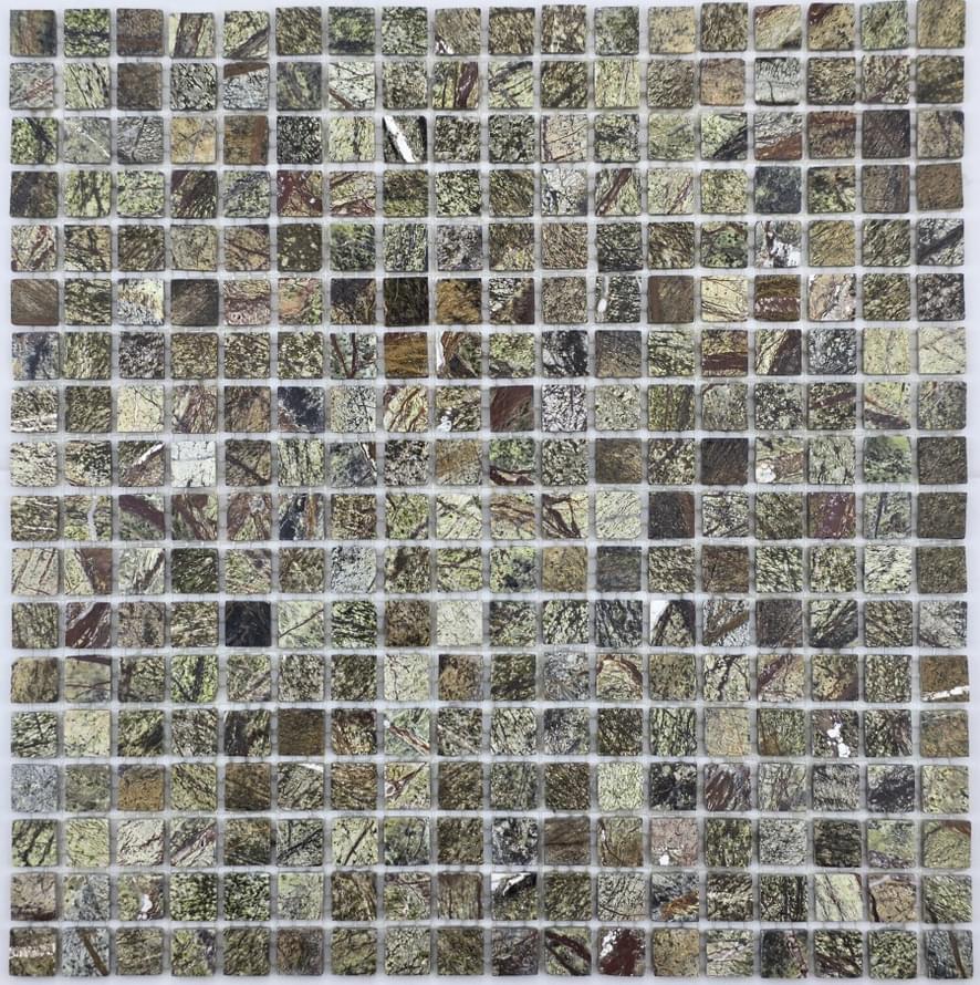 Плитка FK Marble Classic Mosaic Bidasar Green 15-4P 30.5x30.5 см, поверхность полированная