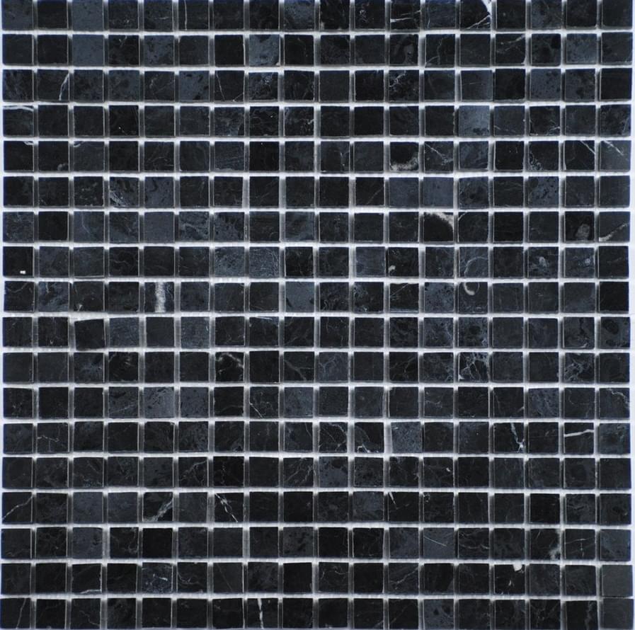 Плитка FK Marble Classic Mosaic Black Russian 15-4P 30.5x30.5 см, поверхность полированная
