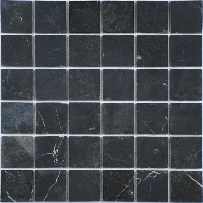 Плитка FK Marble Classic Mosaic Black Russian 23-4P 30.5x30.5 см, поверхность полированная