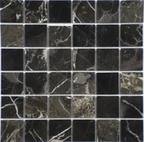 Плитка FK Marble Classic Mosaic China Emperador Dark 48-6P 30.5x30.5 см, поверхность полированная