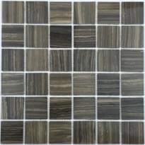 Плитка FK Marble Classic Mosaic Choco Wood 48-6P 30.5x30.5 см, поверхность полированная
