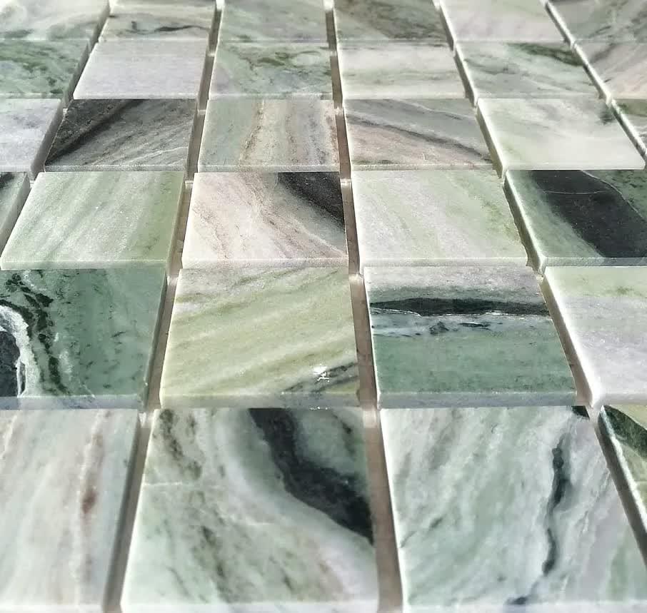 Плитка FK Marble Classic Mosaic Cloudy Jade 48-6P 30.5x30.5 см, поверхность полированная