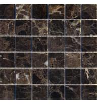 Плитка FK Marble Classic Mosaic Emperador Dark 48-6P 30.5x30.5 см, поверхность полированная