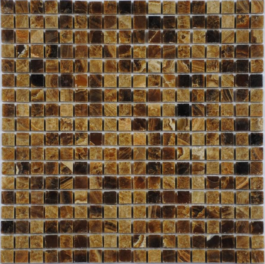 Плитка FK Marble Classic Mosaic Honey Onyx 15-8P 30.5x30.5 см, поверхность полированная