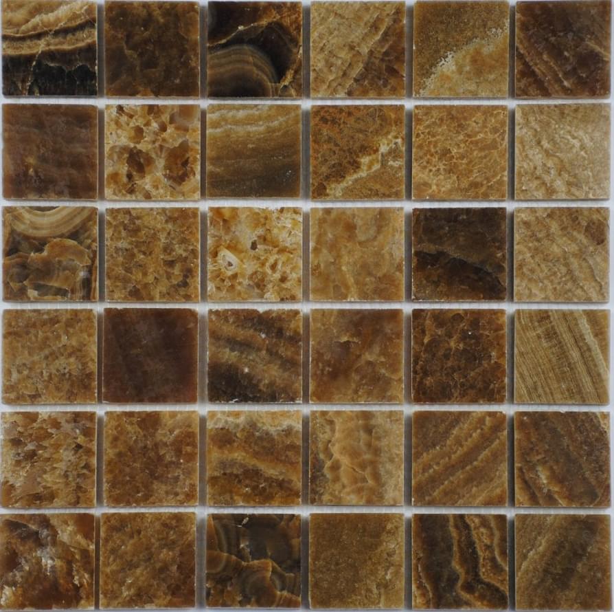 Плитка FK Marble Classic Mosaic Honey Onyx 48-8P 30.5x30.5 см, поверхность полированная