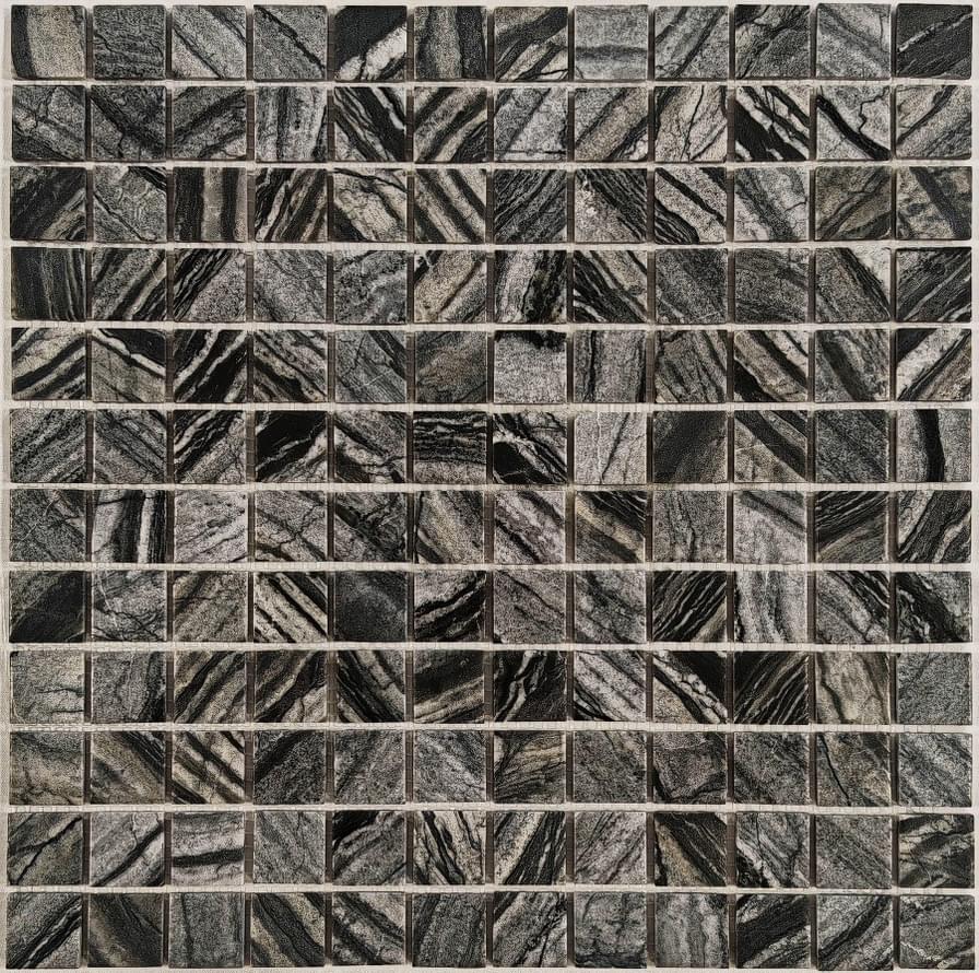 Плитка FK Marble Classic Mosaic Imperial Grey 23-4W 30x30 см, поверхность карвинг