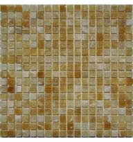 Плитка FK Marble Classic Mosaic M073-15-8P Onyx Yellow 30.5x30.5 см, поверхность полированная