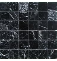 Плитка FK Marble Classic Mosaic M081-48-8P Nero Marquina 30.5x30.5 см, поверхность полированная