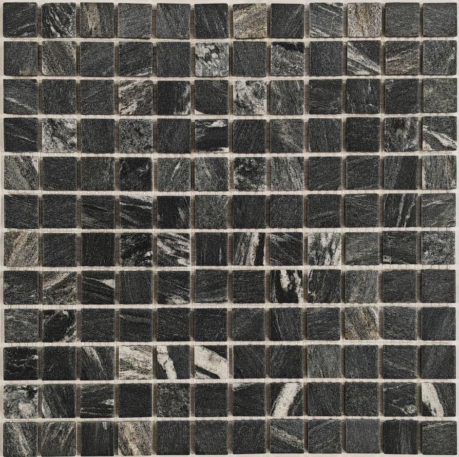Плитка FK Marble Classic Mosaic Mavi Deniz 23-4W 30.5x30.5 см, поверхность карвинг