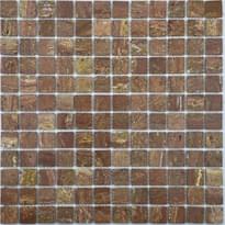 Плитка FK Marble Classic Mosaic Red Travertine 23-6P 30.5x30.5 см, поверхность полированная
