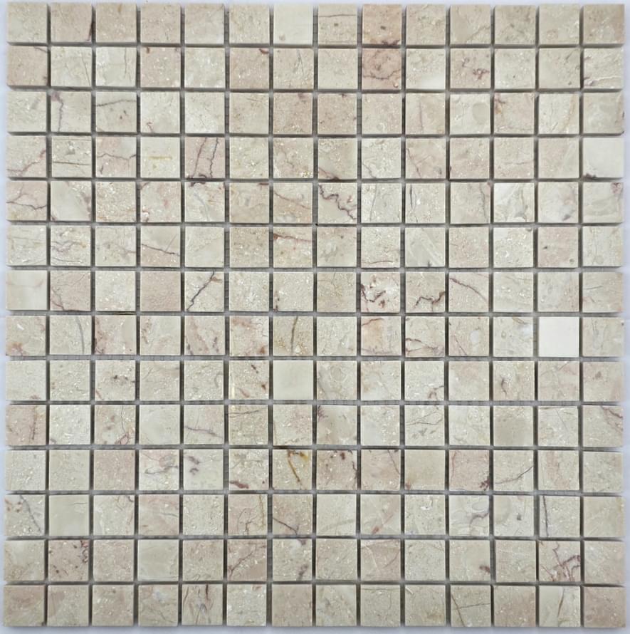 Плитка FK Marble Classic Mosaic Rose Cream Marble 20-8P 30.5x30.5 см, поверхность полированная