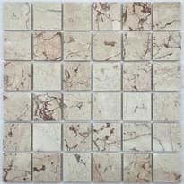 Плитка FK Marble Classic Mosaic Rose Cream Marble 48-8P 30.5x30.5 см, поверхность полированная