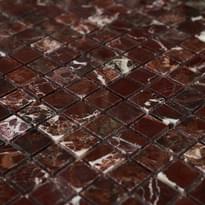 Плитка FK Marble Classic Mosaic Rosso Levanto 23-6W 30.5x30.5 см, поверхность карвинг