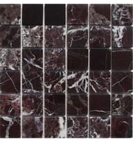Плитка FK Marble Classic Mosaic Rosso Levanto 48-6P 30.5x30.5 см, поверхность полированная