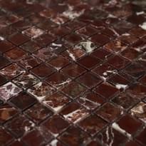 Плитка FK Marble Classic Mosaic Rosso Levanto 48-6W 30.5x30.5 см, поверхность карвинг