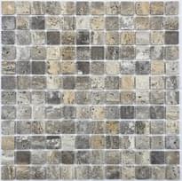Плитка FK Marble Classic Mosaic Tobacco Travertine 23-6P 30.5x30.5 см, поверхность полированная