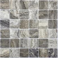 Плитка FK Marble Classic Mosaic Tobacco Travertine 48-6W 30.5x30.5 см, поверхность карвинг