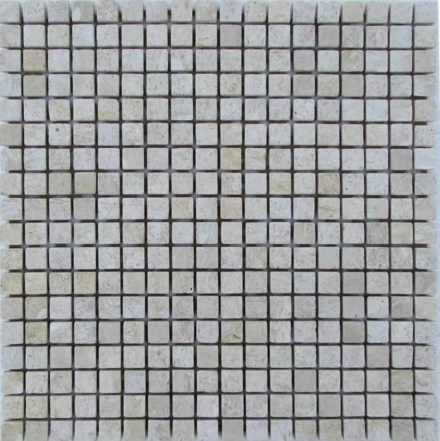 Плитка FK Marble Classic Mosaic Travertine 15-7T 30.5x30.5 см, поверхность матовая