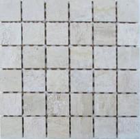 Плитка FK Marble Classic Mosaic Travertine Latte 48-7T 30.5x30.5 см, поверхность матовая