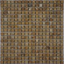 Плитка FK Marble Classic Mosaic Travertine Noce 15-7P 30.5x30.5 см, поверхность полированная
