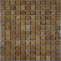Плитка FK Marble Classic Mosaic Travertine Noce 23-7P 29.8x29.8 см, поверхность полированная