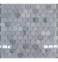 Плитка FK Marble Hexagon Bianco Carrara 29.5x28 см, поверхность полированная
