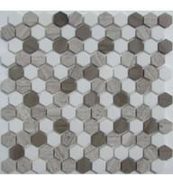 Плитка FK Marble Hexagon Dark Grey 29.5x28 см, поверхность полированная