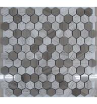 Плитка FK Marble Hexagon Grey 29.5x28 см, поверхность полированная