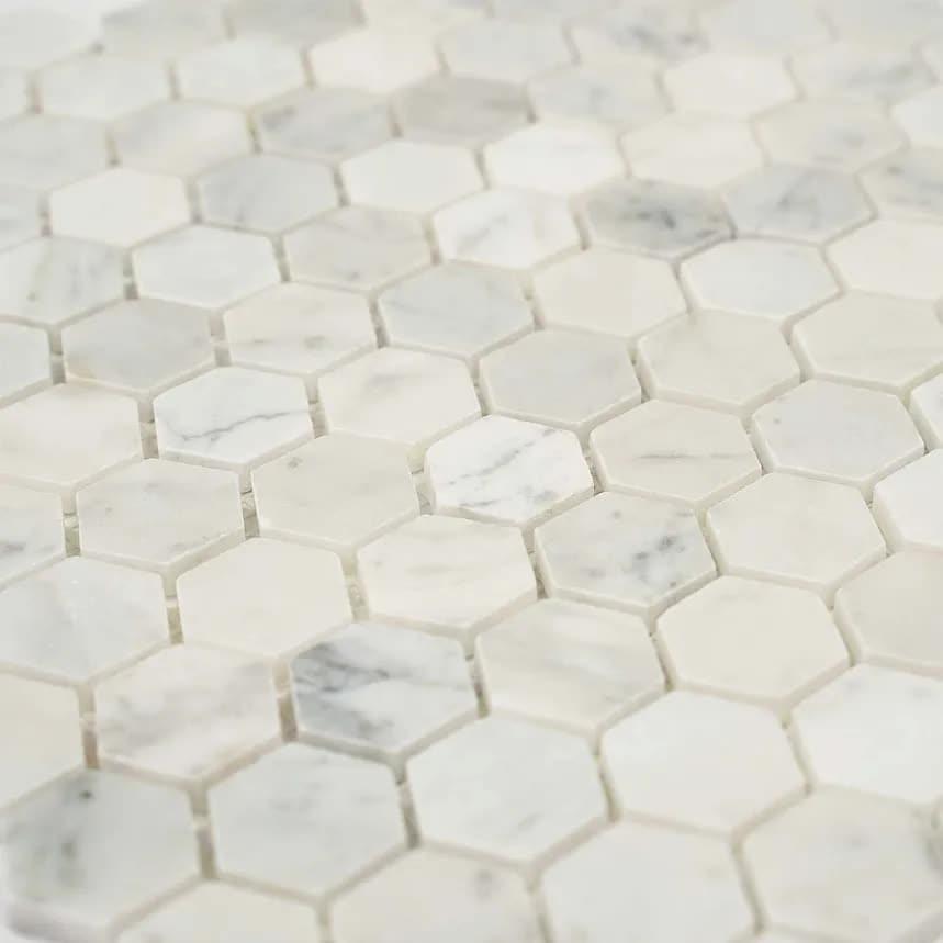 Плитка FK Marble Hexagon Hexagon Bianco Carrara 48 30x30.5 см, поверхность полированная