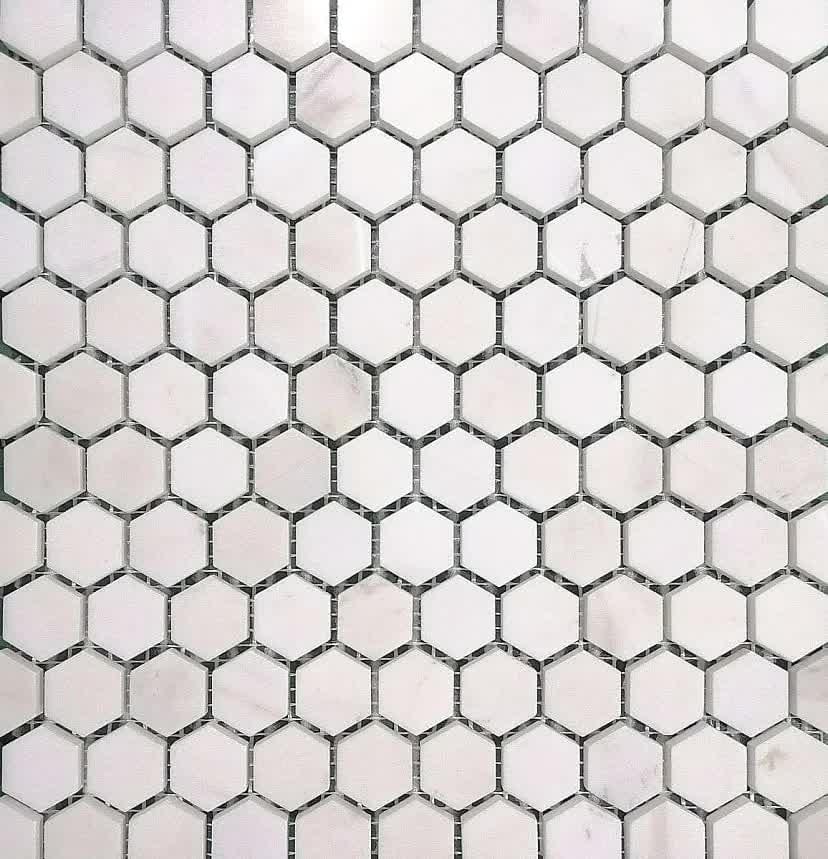 Плитка FK Marble Hexagon Hexagon White Dolomite 28.5x29 см, поверхность полированная