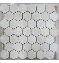 Плитка FK Marble Hexagon Travertine 48 30x30 см, поверхность матовая