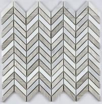 Плитка FK Marble Luxury Mosaic Fish Bone 27.5x30 см, поверхность полированная