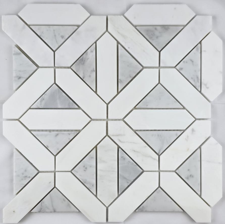 Плитка FK Marble Luxury Mosaic Geometrica 30.5x30.5 см, поверхность полированная