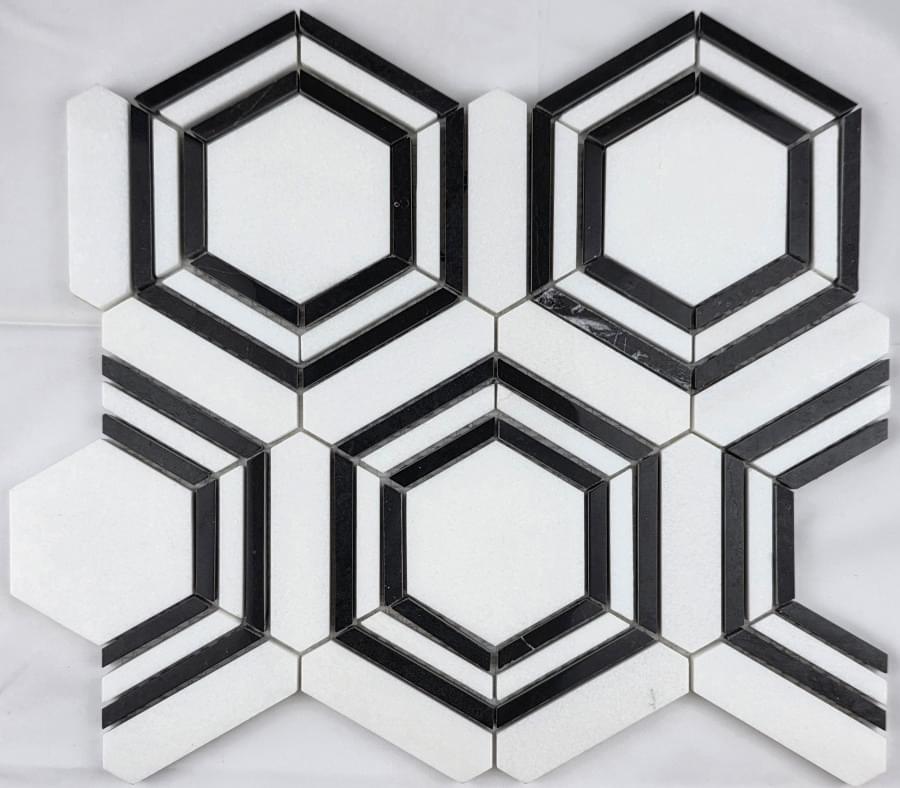 Плитка FK Marble Luxury Mosaic Georama 33.1x28 см, поверхность полированная