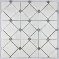 Плитка FK Marble Luxury Mosaic Romb White 30x30 см, поверхность полированная