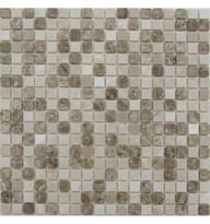 Плитка FK Marble Mix Mosaic Cappuccino Cream 15-4P 30.5x30.5 см, поверхность полированная