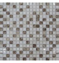 Плитка FK Marble Mix Mosaic Cream 15-4P 30.5x30.5 см, поверхность полированная