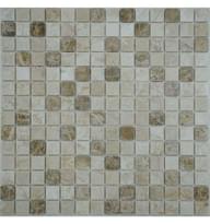 Плитка FK Marble Mix Mosaic Mix Cream 20-4P 30.5x30.5 см, поверхность полированная